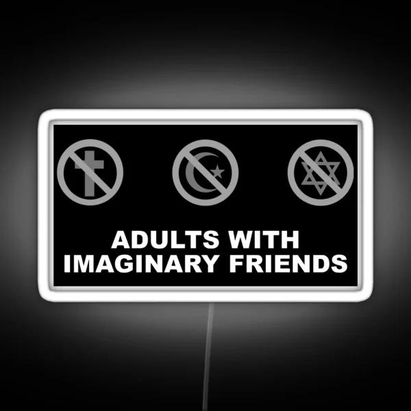 Adults With Imaginary Friends RGB Neon Sign