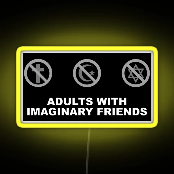 Adults With Imaginary Friends RGB Neon Sign