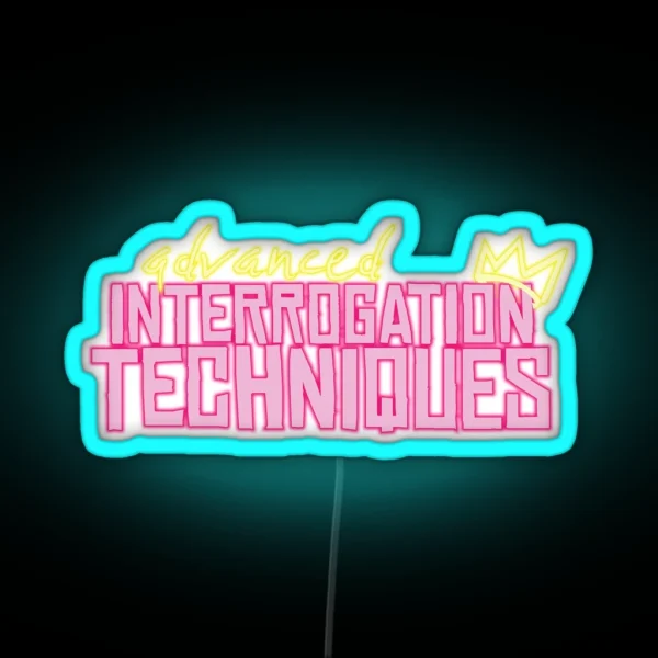 Advanced Interrogation Techniques Technoblade RGB Neon Sign