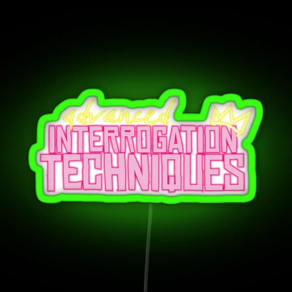 Advanced Interrogation Techniques Technoblade RGB Neon Sign