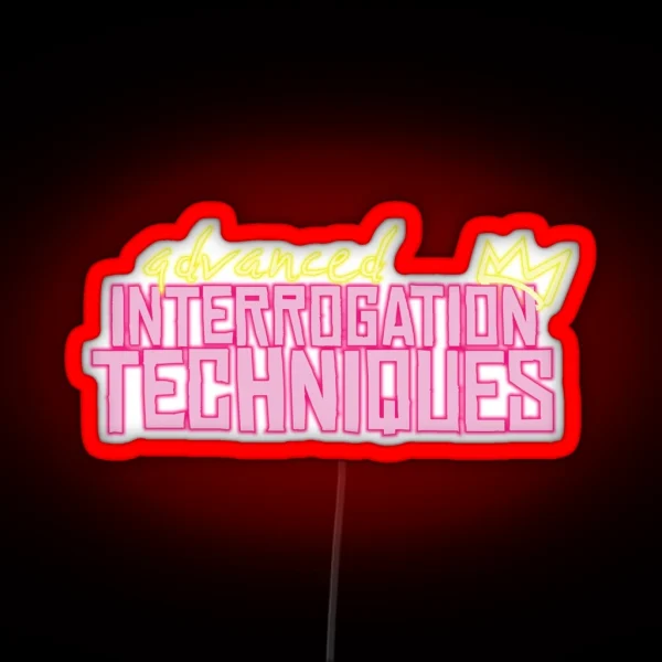 Advanced Interrogation Techniques Technoblade RGB Neon Sign
