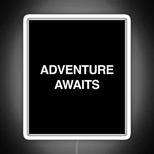 Adventure Awaits Explorer Black RGB Neon Sign