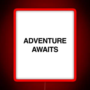 Adventure Awaits Explorer White RGB Neon Sign