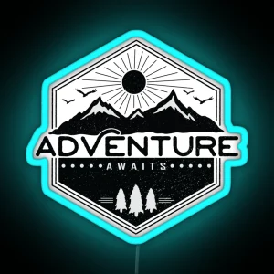 Adventure Awaits RGB Neon Sign