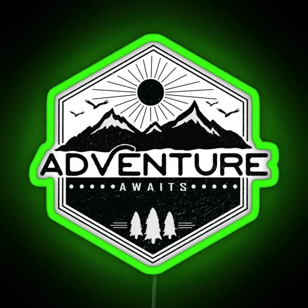 Adventure Awaits RGB Neon Sign