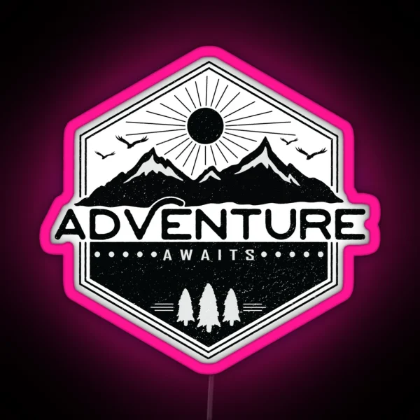 Adventure Awaits RGB Neon Sign