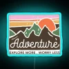 Adventure Explore More Worry Less RGB Neon Sign - Image 2