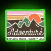 Adventure Explore More Worry Less RGB Neon Sign - Image 3