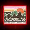 Adventure Explore More Worry Less RGB Neon Sign
