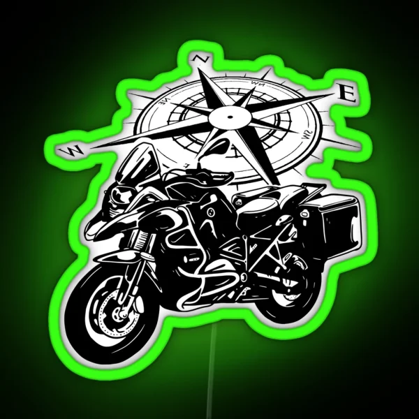 Adventure Motorcycle RGB Neon Sign