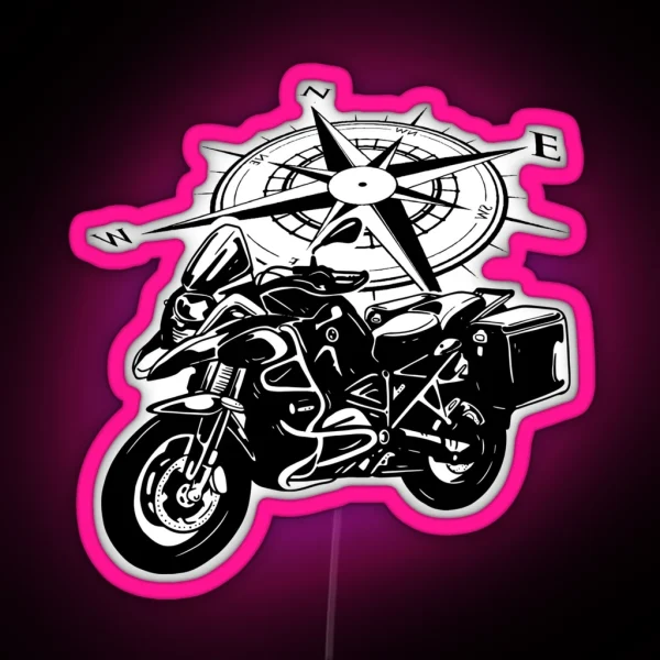 Adventure Motorcycle RGB Neon Sign