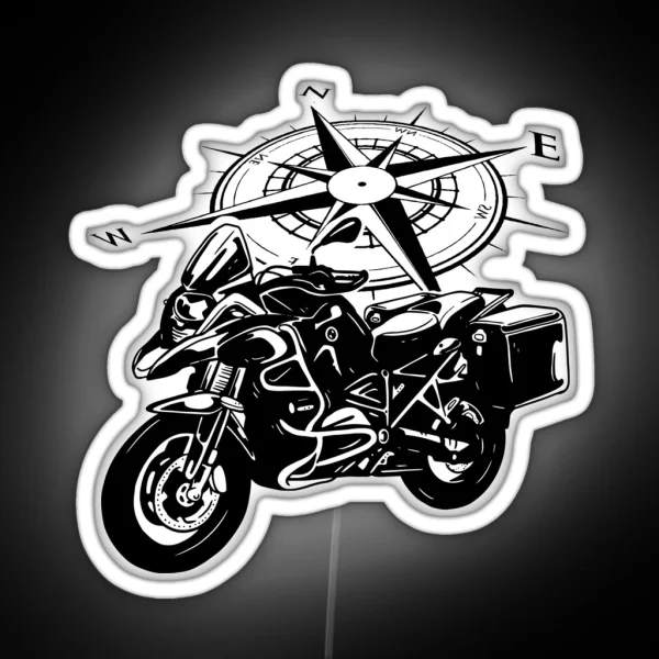 Adventure Motorcycle RGB Neon Sign