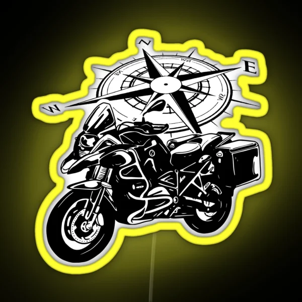 Adventure Motorcycle RGB Neon Sign