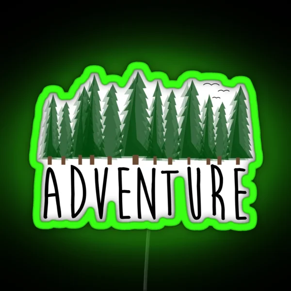 Adventure Travel Explore Nature RGB Neon Sign