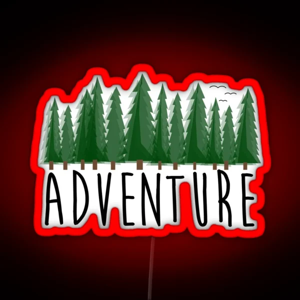 Adventure Travel Explore Nature RGB Neon Sign