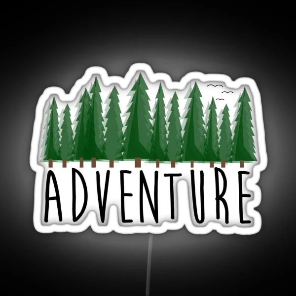 Adventure Travel Explore Nature RGB Neon Sign