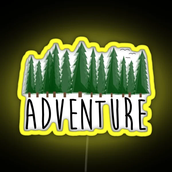 Adventure Travel Explore Nature RGB Neon Sign