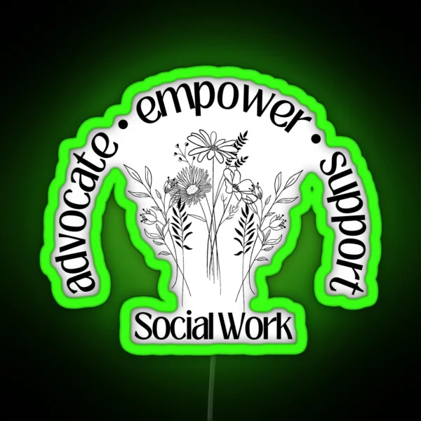 Advocate Support And Empower RGB Neon Sign