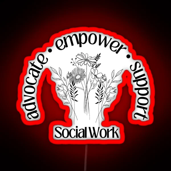 Advocate Support And Empower RGB Neon Sign