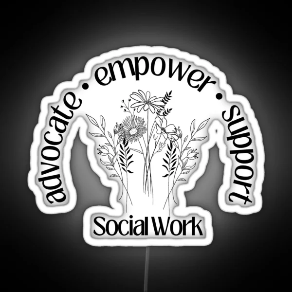 Advocate Support And Empower RGB Neon Sign