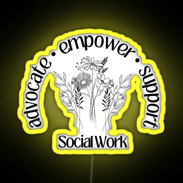 Advocate Support And Empower RGB Neon Sign