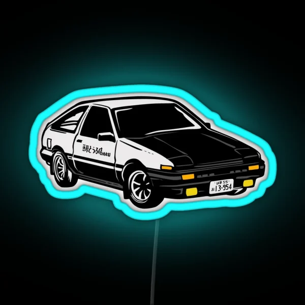 AE86 Initial D RGB Neon Sign