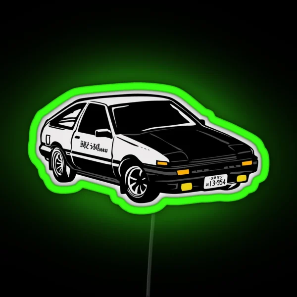 AE86 Initial D RGB Neon Sign