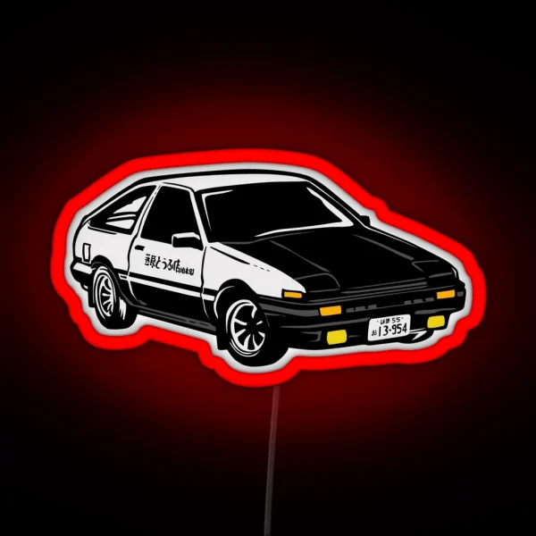 AE86 Initial D RGB Neon Sign