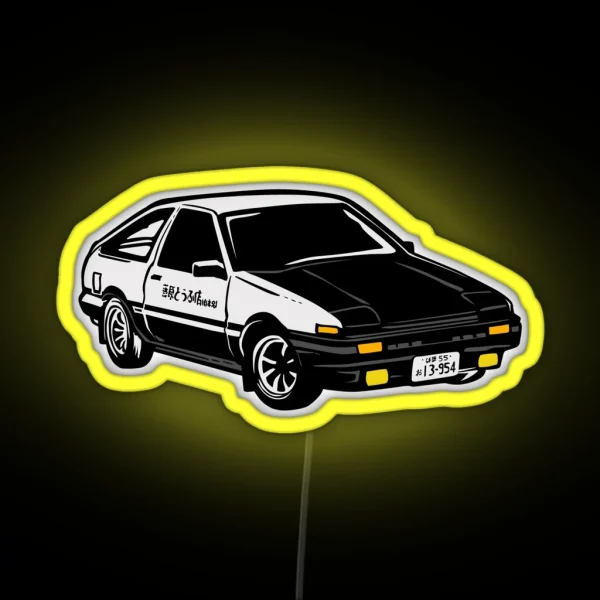 AE86 Initial D RGB Neon Sign