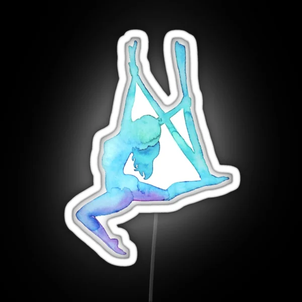 Aerial Girl Antigravity Yoga RGB Neon Sign