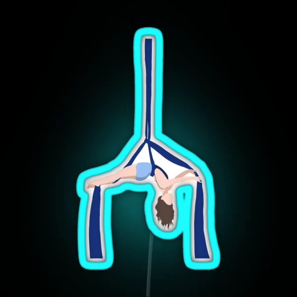 Aerial Silk Artist RGB Neon Sign