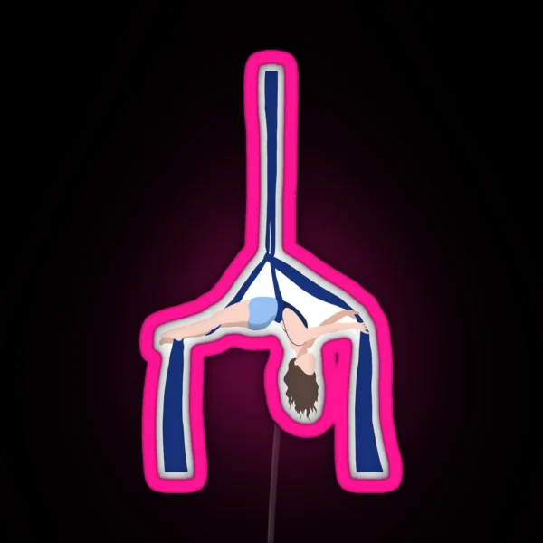 Aerial Silk Artist RGB Neon Sign