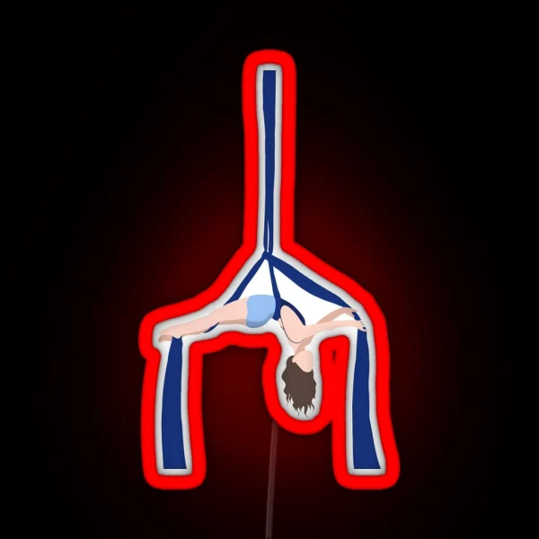 Aerial Silk Artist RGB Neon Sign