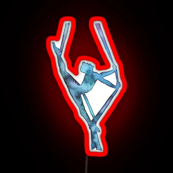 Aerial Silks Boy Male Aerialist Aerial Man RGB Neon Sign