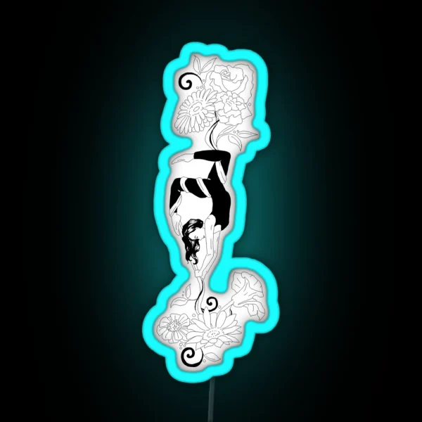 Aerial Silks Design RGB Neon Sign