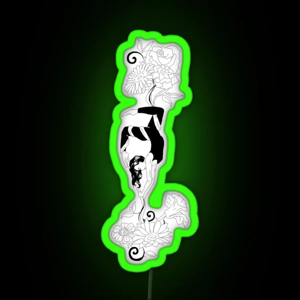 Aerial Silks Design RGB Neon Sign