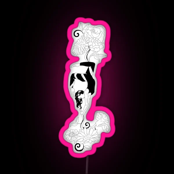 Aerial Silks Design RGB Neon Sign