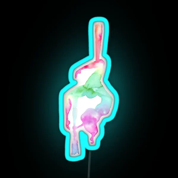 Aerialist Aerial Silk RGB Neon Sign