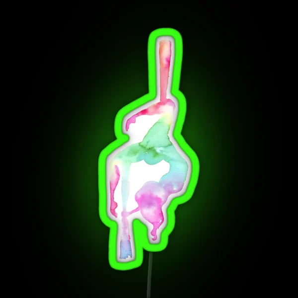 Aerialist Aerial Silk RGB Neon Sign