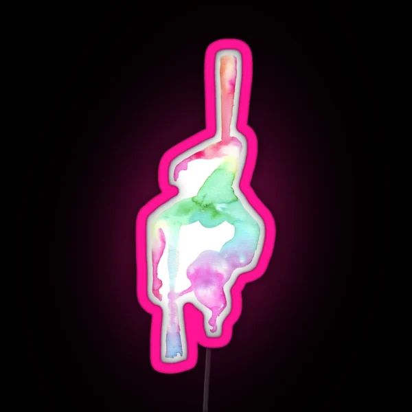 Aerialist Aerial Silk RGB Neon Sign