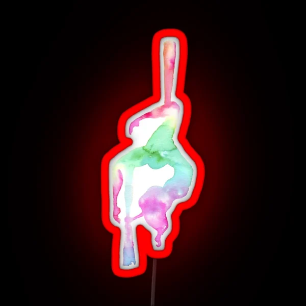 Aerialist Aerial Silk RGB Neon Sign