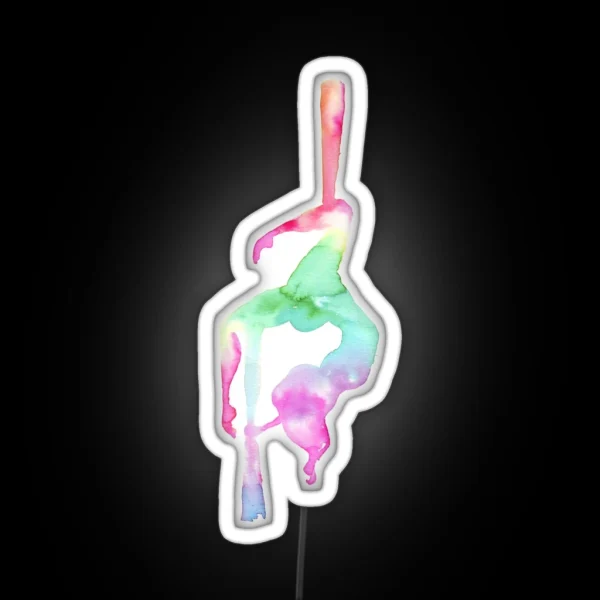Aerialist Aerial Silk RGB Neon Sign