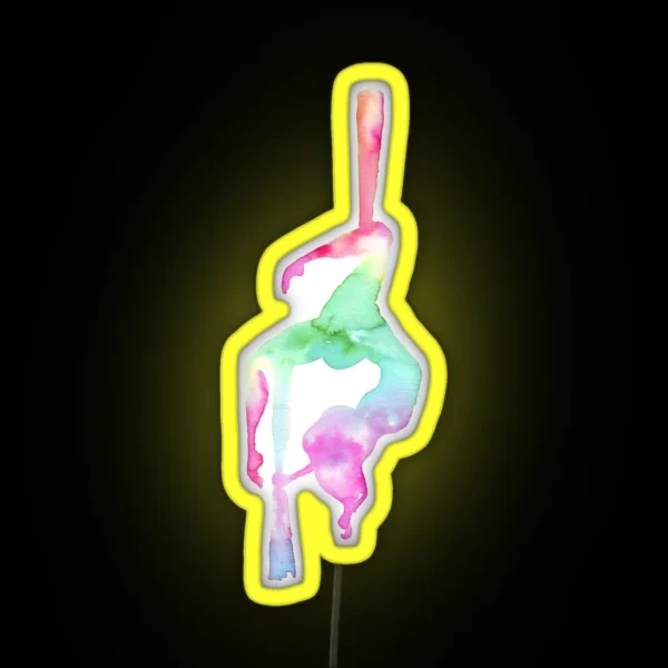 Aerialist Aerial Silk RGB Neon Sign