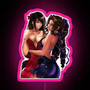 Aerith And Tifa RGB Neon Sign