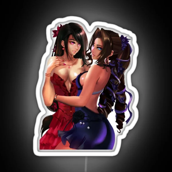 Aerith And Tifa RGB Neon Sign