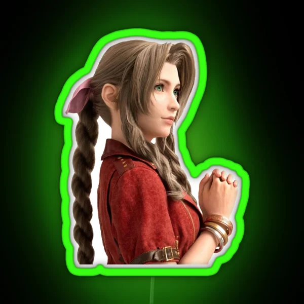 Aerith FF7 RGB Neon Sign