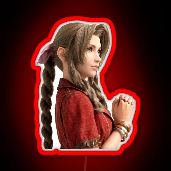 Aerith FF7 RGB Neon Sign