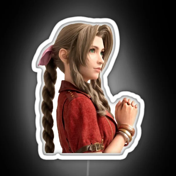 Aerith FF7 RGB Neon Sign