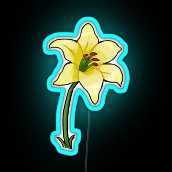 Aerith S Flower RGB Neon Sign