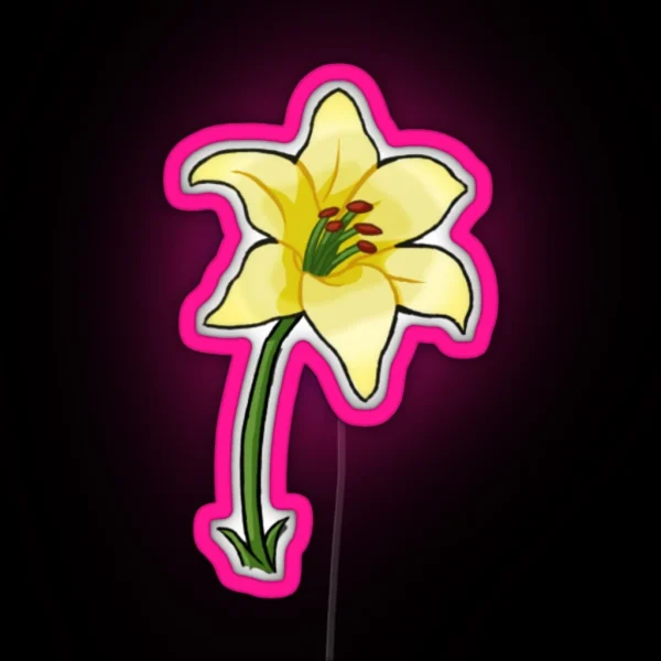 Aerith S Flower RGB Neon Sign